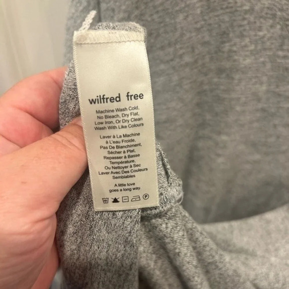 Aritzia Wilfred Free Gray Lorelei Dress size Medium‎ - Picture 9 of 9